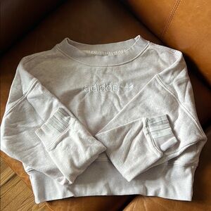 Adidas Crewneck Crop Sweater Soft Cotton Classic
